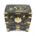 elegant cabinet est-oriental, de budoir. lacquer & pictura manuala. Taiwan anii' 70